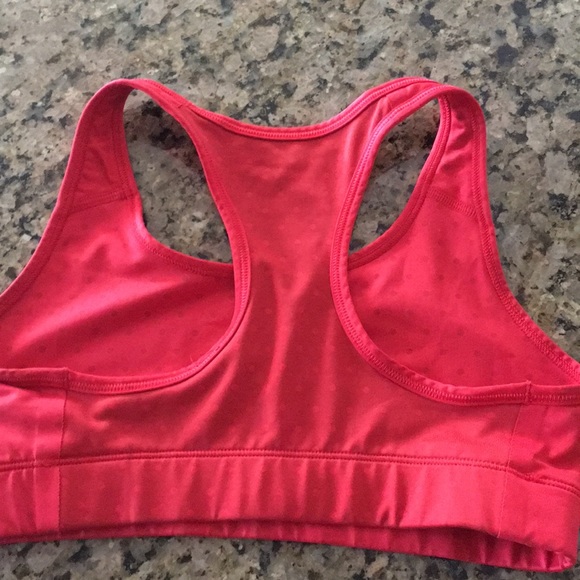 Red with polka dots Dri-Fit Nike Pro bra - Picture 2 of 2
